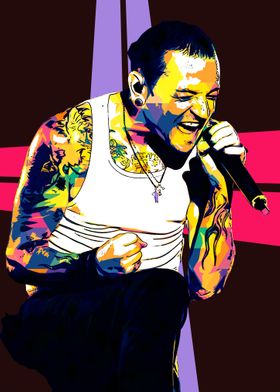 ChesterBennington PopArt 4