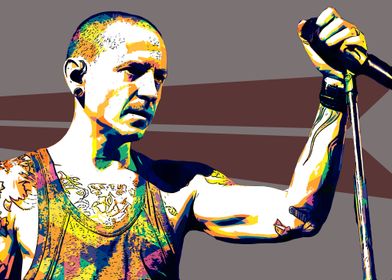 ChesterBennington PopArt10