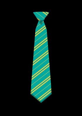 Tie Green Yellow