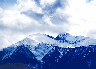 Canigou Mountain Snow