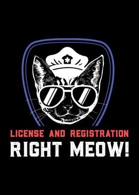 Right Meow Cat Cop