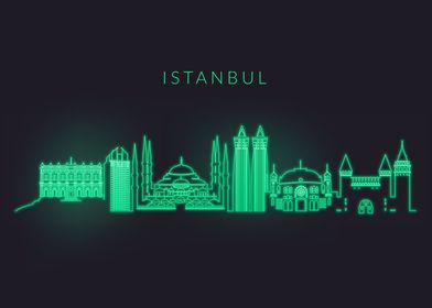 Neon Skyline Istanbul