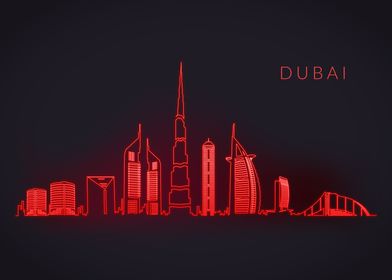 Neon Skyline Dubai