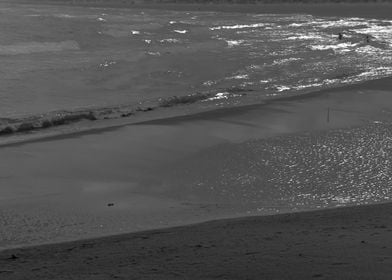 Sand Waves Black and White