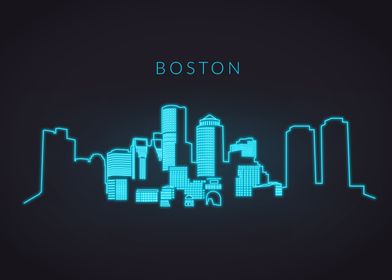 Neon Skyline Boston