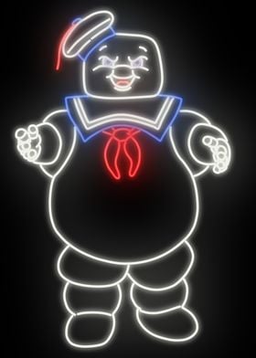 Stay Puft Neon Sign