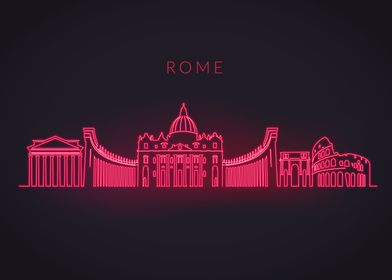 Neon Skyline Rome