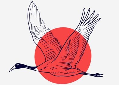 Japanese Crane Tsuru