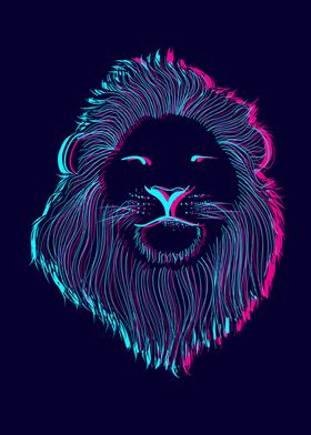 Lion Pop Art Illustration