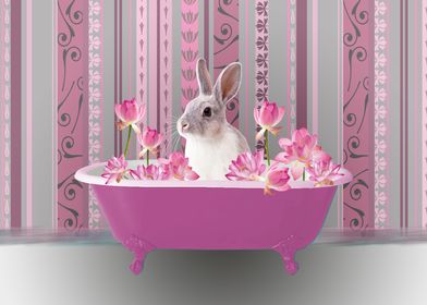 Bunny Lotos Bathtub pink