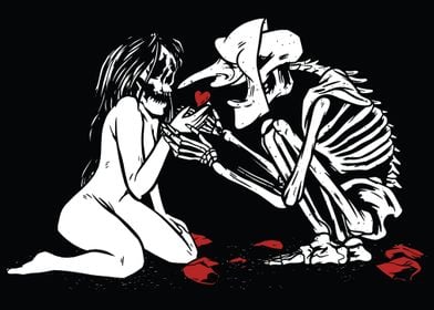 Halloween Skull Love 