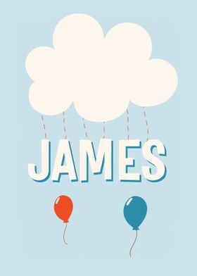 James Baby Name Gift Sign