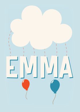 Emma Baby Name Gift Sign