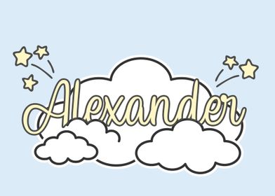 Alexander Baby Name Sign