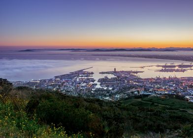 Table mountain at sunrise