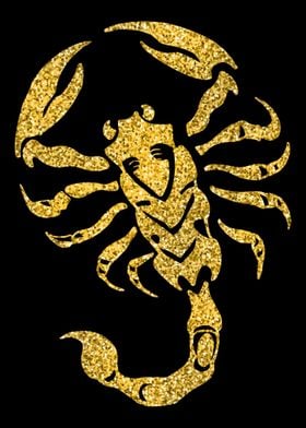 GOLD SCORPION Zodiac Horos