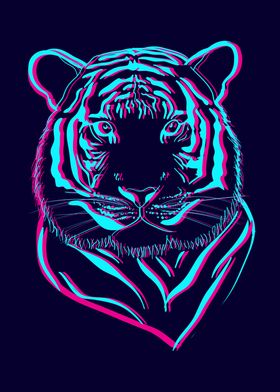 Tiger Pop Art Illustration