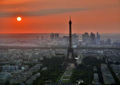 Sunset In Paris