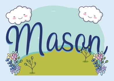 MASON Baby Name Sign Gift