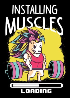 Funny Unicorn Muscle Shop 