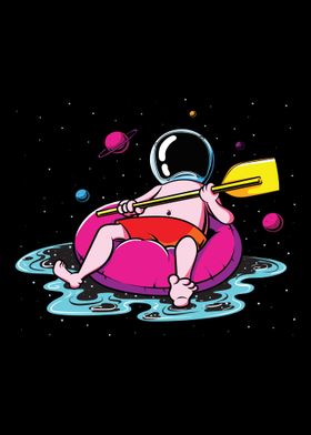 Astronaut swimming ring ho