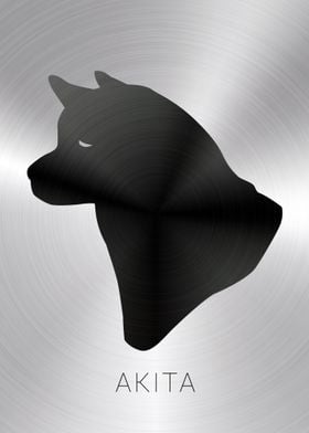 Akita Inu Dog Silhouette