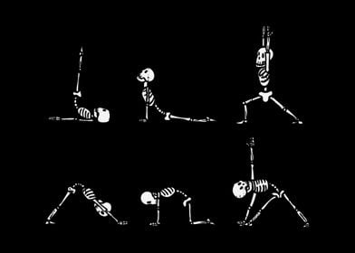 Yoga Skeletons Asana