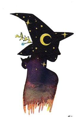 Watercolor Witch