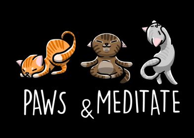 Paws Meditate Yoga Pose