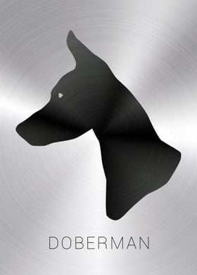 Doberman Dog Silhouette