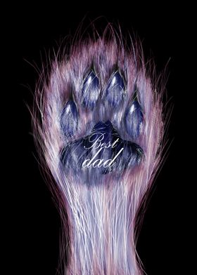 Best cat dog dad paw