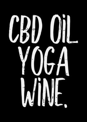 CBD Oil Yoga Wine