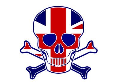 British Flag Skull