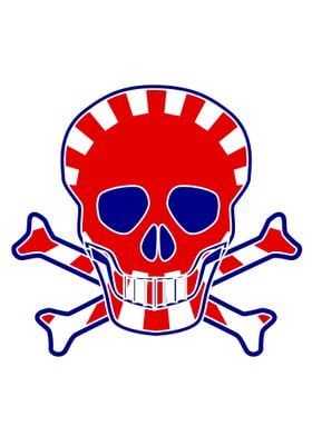 Japanese Flag Skull