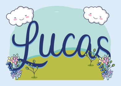 LUCAS Baby Name Sign Gift