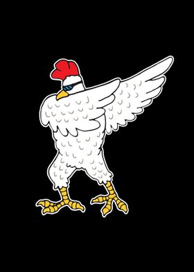 Funny Cool Dabbing Chicken