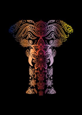 Mandala Elephant Indian