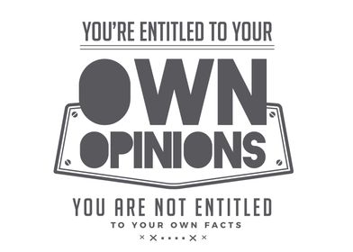 your own opinions