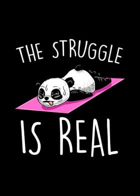 Struggle Real Panda Yoga