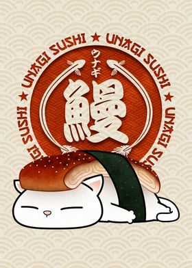 Chubby Cat Unagi Sushi