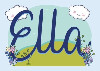 ELLA Baby Name Sign Gift