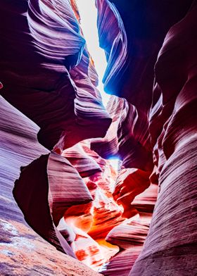 Lightning Between Canyons