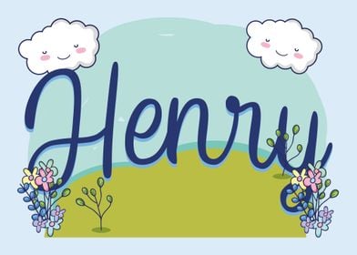 HENRY Baby Name Sign Gift