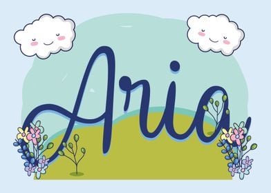 ARIA Baby Name Sign Gift