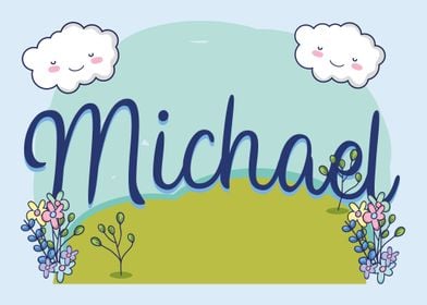 MICHAEL Baby Name Sign