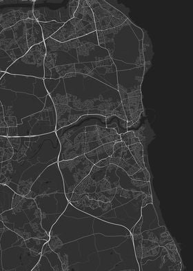 Sunderland England Map