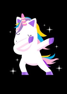 Romantic Dabbing Unicorn