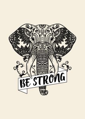 Be Strong Yoga Elephant