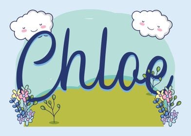 CHLOE Baby Name Sign Gift