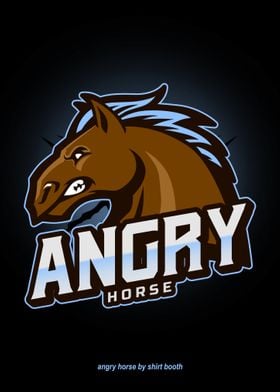 Angry Horse Game Logo Art